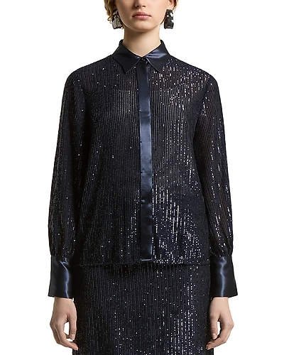 Peserico Sequined Blouse
