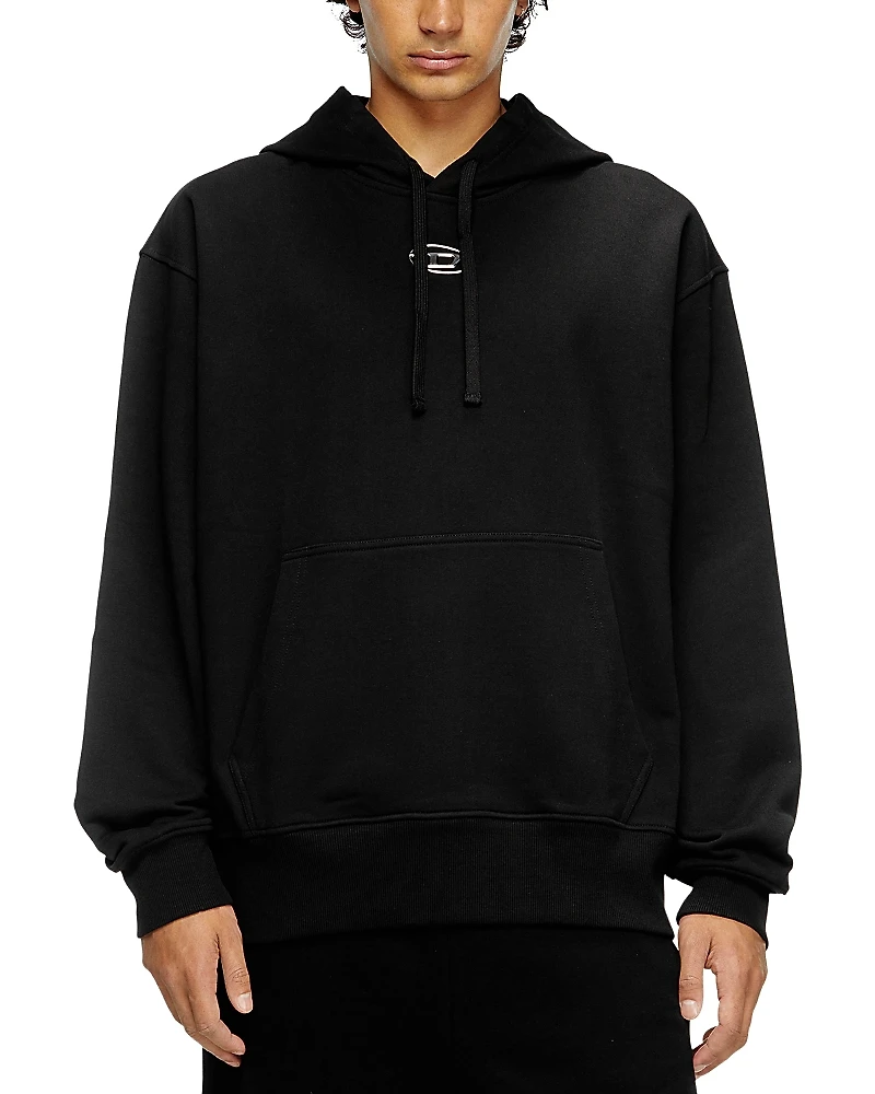 Diesel S-Macs-Hood-Od Cotton Hooded Sweatshirt