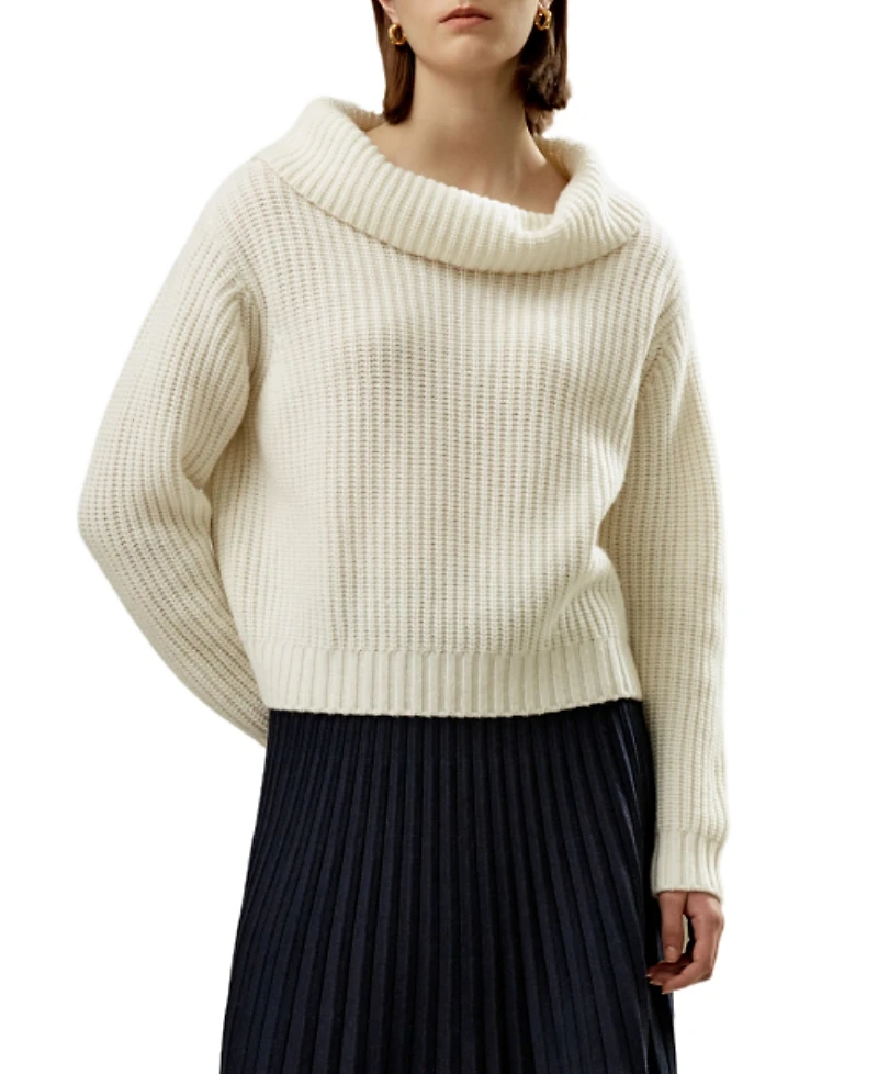Lilysilk Wide Cowl Neck Sweater