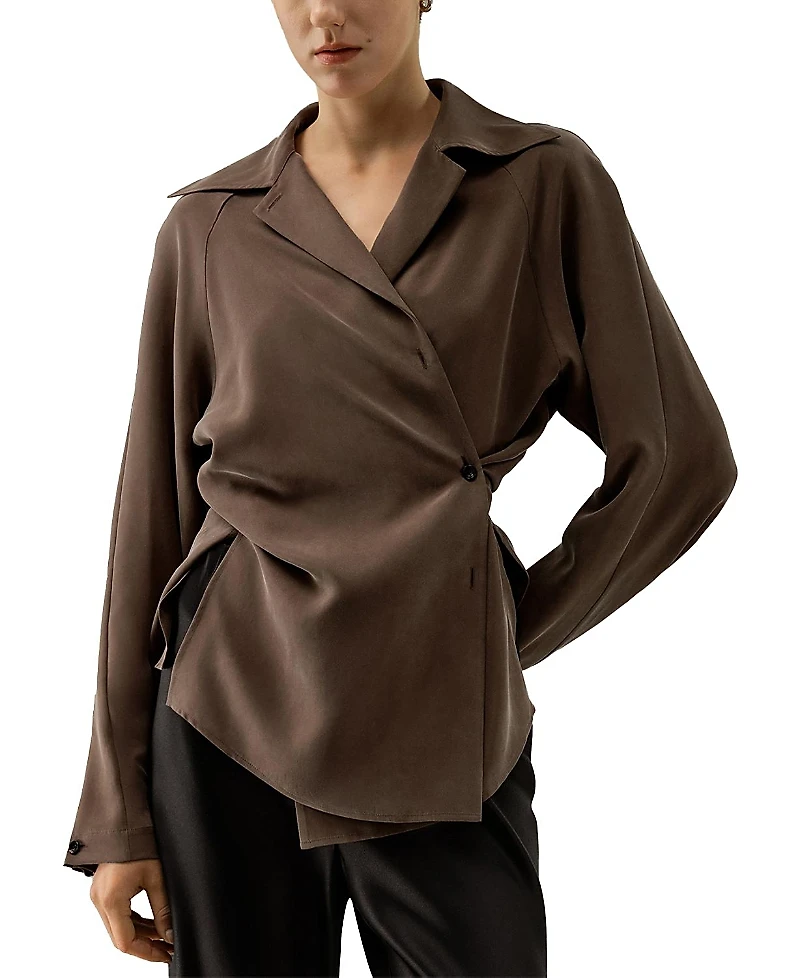 Lilysilk Multipositional Silk Shirt