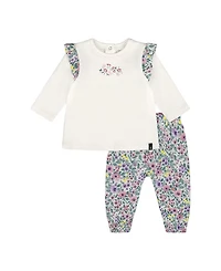 Deux par Girls' Organic Cotton Top and Muslin Pants Set - Baby