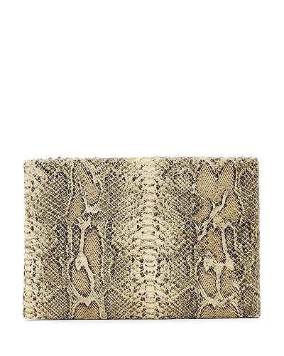 Allsaints Bettina Snake Embossed Leather Clutch