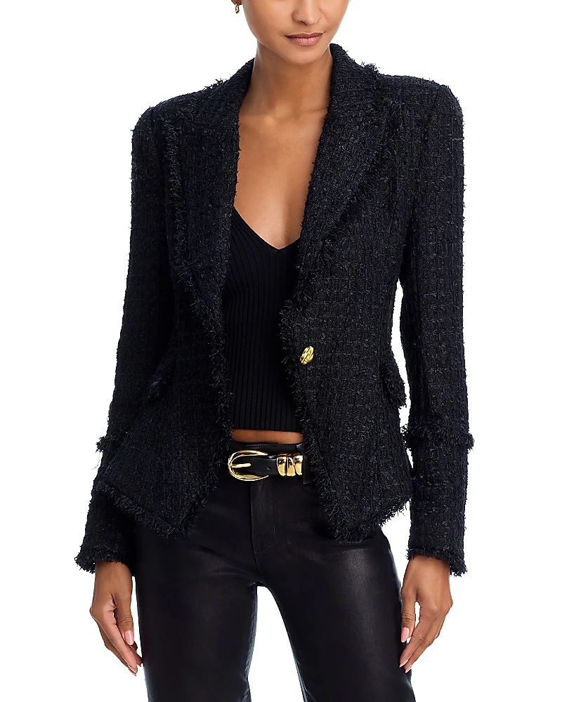 L'Agence Kaisley Frayed Blazer