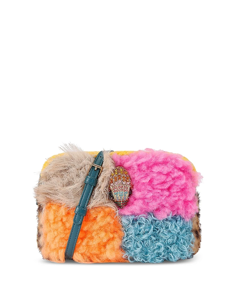 Kurt Geiger London Hoxton Medium Multicolor Faux Fur Camera Bag