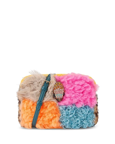 Kurt Geiger London Hoxton Medium Multicolor Faux Fur Camera Bag