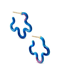 Bea Bongiasca Mixed Color Wavy Hoop Earrings