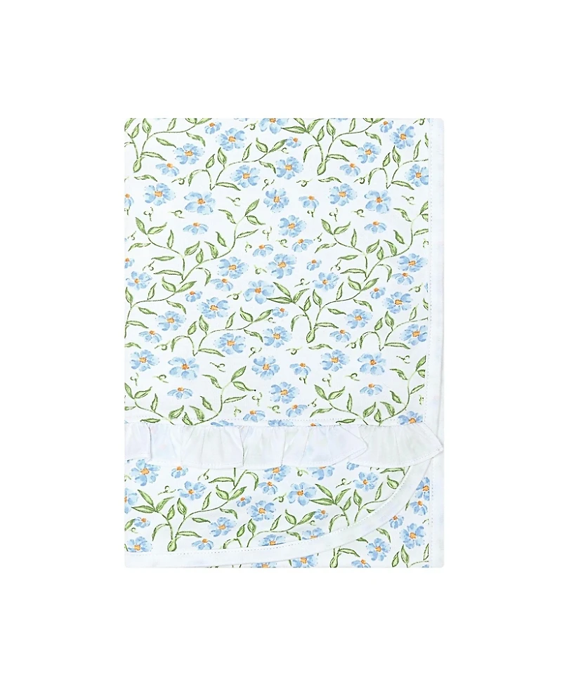 Nellapima Girls' Blue Vines Print Blanket - Baby