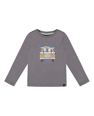 Deux par Boys' Long Sleeve Organic Cotton Jersey Tee - Baby