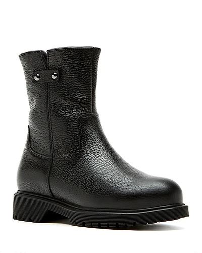 La Canadienne Women's Hogan City Dry Pebbled Leather Ankle Boots