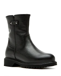 La Canadienne Women's Hogan City Dry Pebbled Leather Ankle Boots