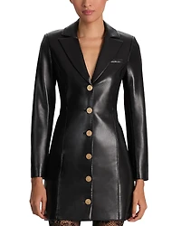 Alice and Olivia Michelle Faux Leather Dress