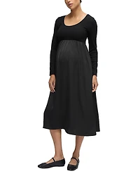 Ingrid & Isabel Mixed Media Maternity Dress
