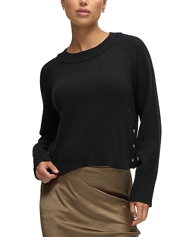 Ingrid & Isabel Crop Mock Neck Maternity Sweater