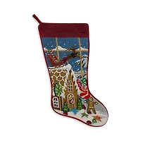 Sferra Needlepoint Holiday Stocking