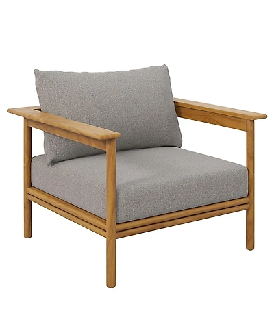 Modway Wren Outdoor Patio Teak Wood Armchair