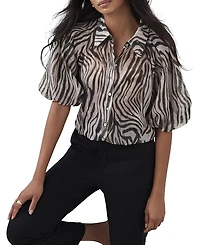 Mint Velvet Women's Zebra Print Shirt