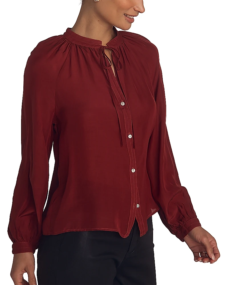 Bella Dahl Raglan Sleeve Button Down Blouse