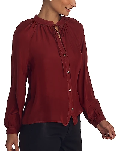 Bella Dahl Raglan Sleeve Button Down Blouse