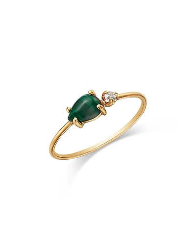 Zoe Chicco 14K Yellow Gold Malachite & Diamond Wire Ring