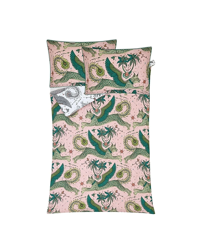 Emma J Shipley Lynx Blush Print Duvet Cover, Twin