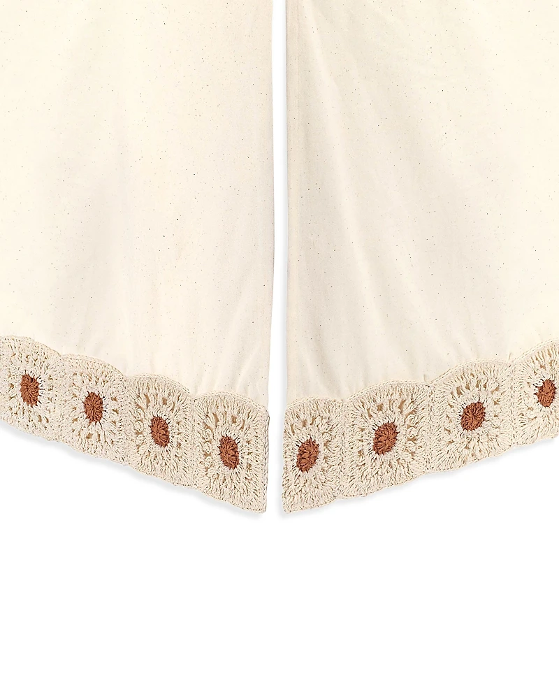 Crane Baby Crochet Crib Skirt