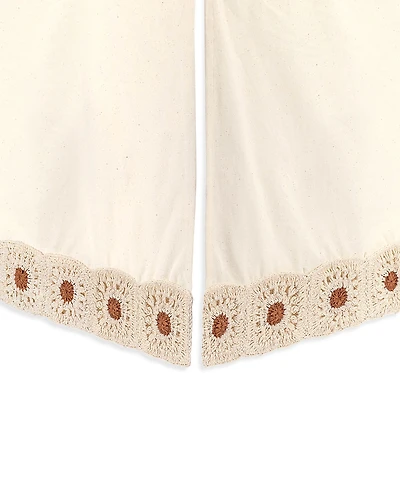 Crane Baby Crochet Crib Skirt