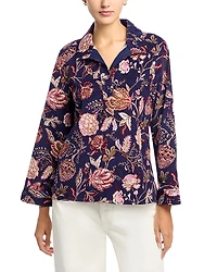 Tommy Bahama Exquisite Bloom Cord Popover Top