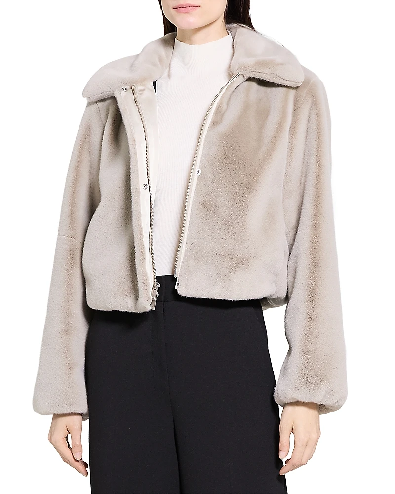 Theory Faux Fur Jacket