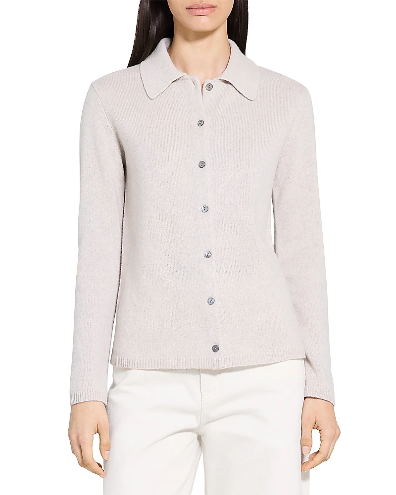 Theory Relaxed Button Up Sweater Shirt