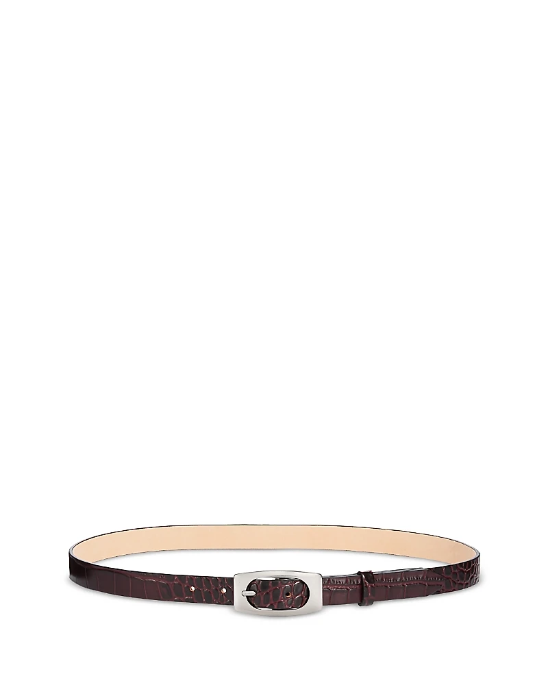 rag & bone Women's Rory Croc Embossed Belt