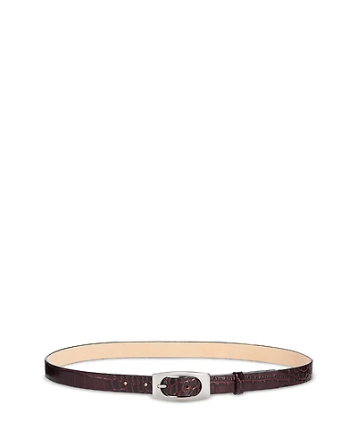 rag & bone Women's Rory Croc Embossed Belt