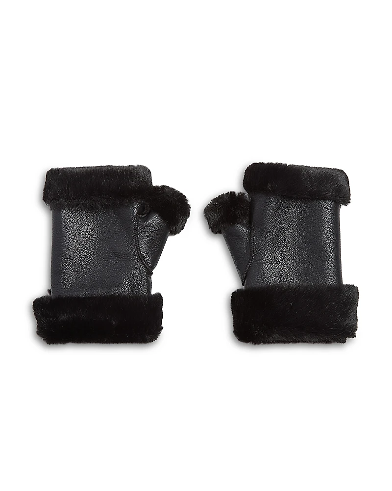 Jocelyn Faux Fur Fingerless Gloves
