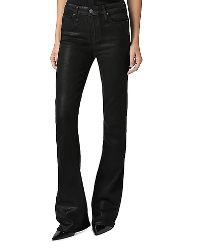 Paige Laurel Canyon High Rise Coated Bootcut Jeans