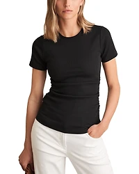 Reiss Tess Ribbed Crewneck Tee