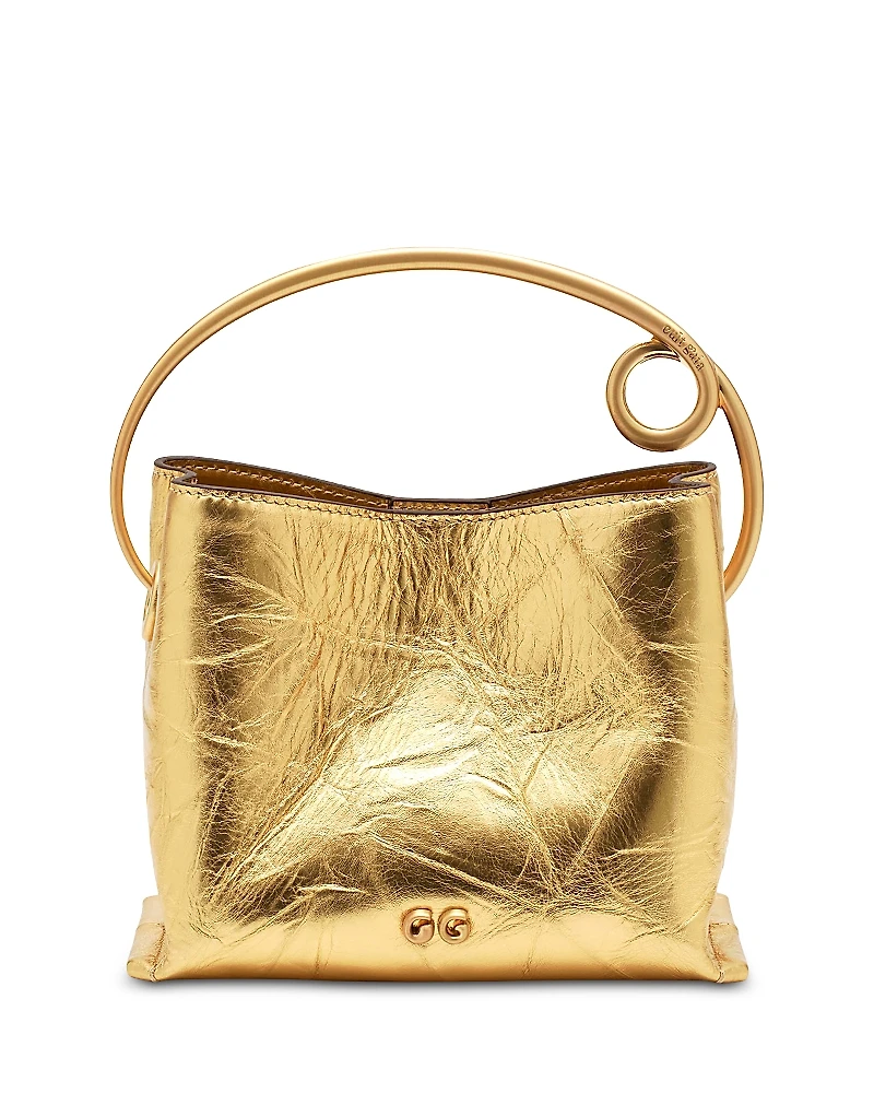 Cult Gaia Lalli Leather Top Handle Bag