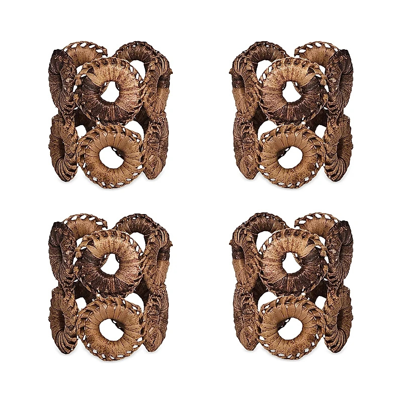 Juliska Rustic Ring Napkin Rings, Set of 4