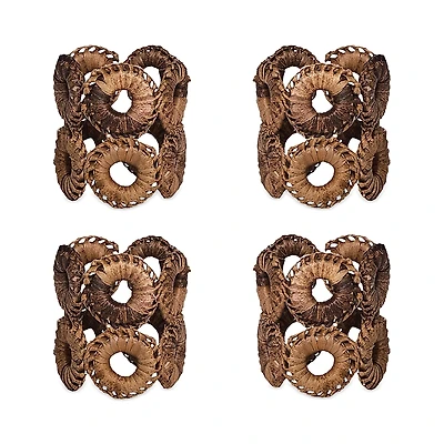 Juliska Rustic Ring Napkin Rings, Set of 4