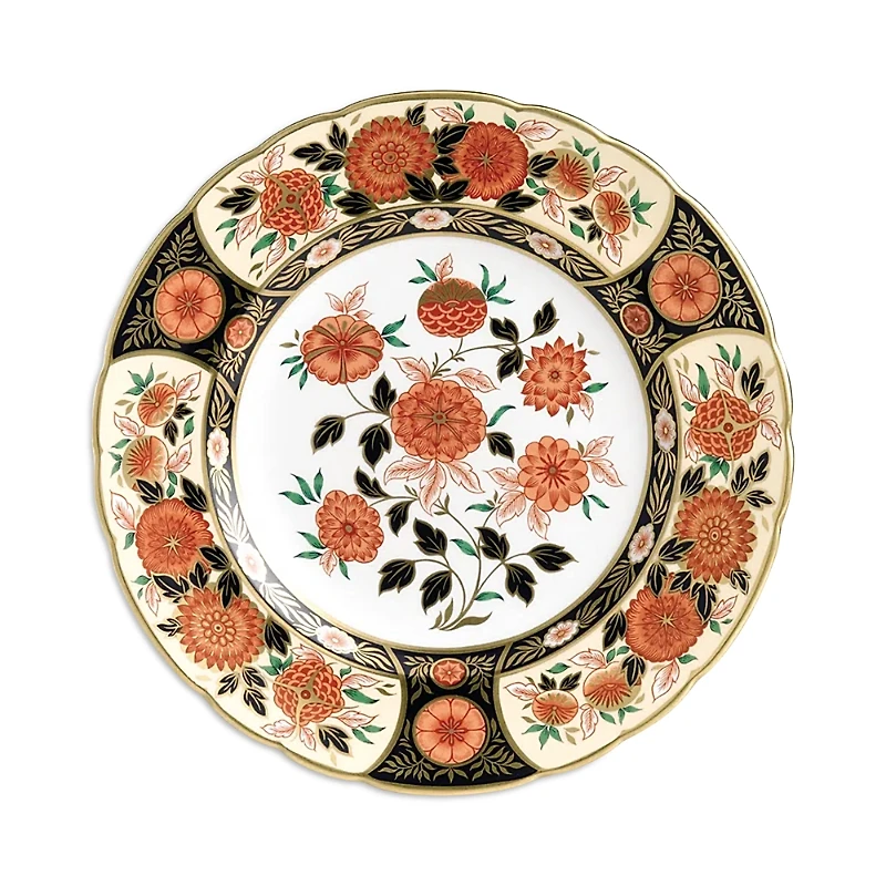 Royal Crown Derby Imari Antique Chrysanthemum Accent Plate