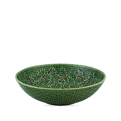 Bordallo Pinheiro Holly Salad Bowl