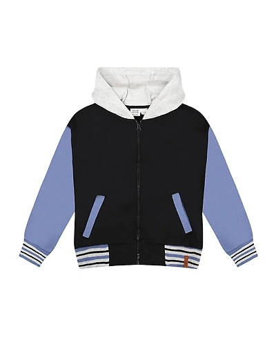 Deux par Boys' Full Zip Hooded Fleece Jacket - Little Kid