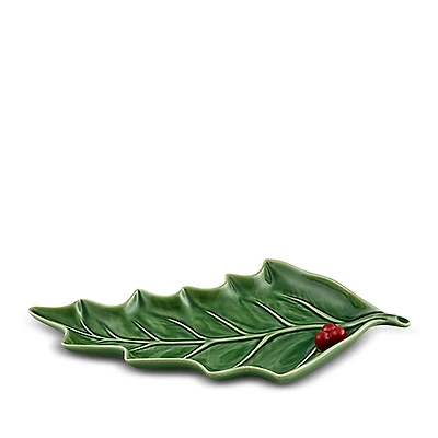 Bordallo Pinheiro Holly Large Leaf Platter