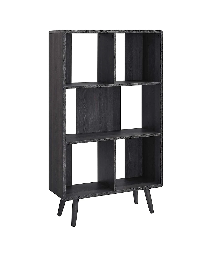 Modway Transmit 5 Shelf Wood Grain Bookcase