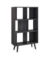 Modway Transmit 5 Shelf Wood Grain Bookcase