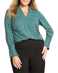 Nic+Zoe Plus Shadow Dot Top