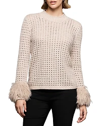 Nic+Zoe Party Cuff Pointelle Sweater