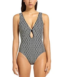 Jets Plunge One Piece Swimsuit