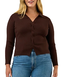 Estelle Plus Bronti Cable Knit Top