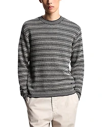 Emporio Armani Jacquard Virgin Wool Sweater