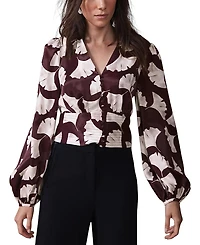 Mint Velvet Women's Leaf Print Top