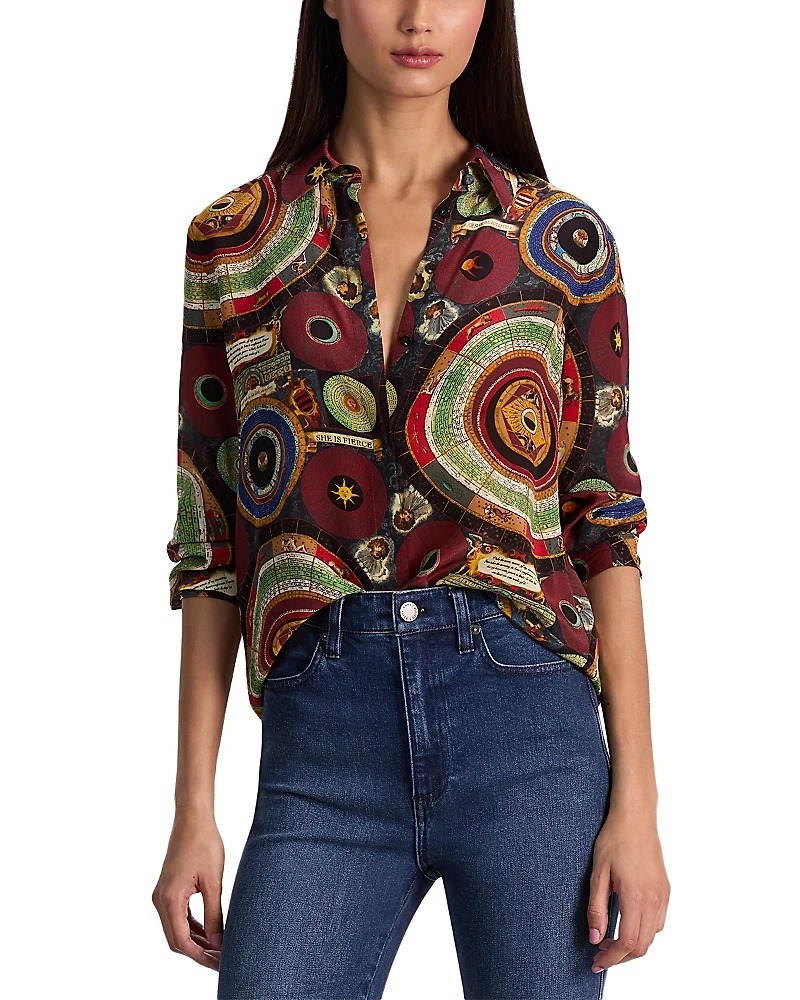 Alice and Olivia Willa Silk Shirt